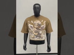 Ácide Wash mặt trời mờ màu áo thun