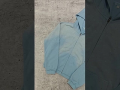 Áo Hoodie Rhinestone Nặng Ký Streetwear 2025 Tùy Chỉnh Unisex Trống Vintage Sun Faded Acid Wash Khóa Kéo