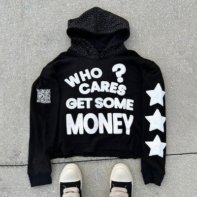 Mua Rhinestone màu đen 3d tùy chỉnh puff in hoodie áo phông 100% Cotton Heavyweight Boxy Oversized Men online manufacture