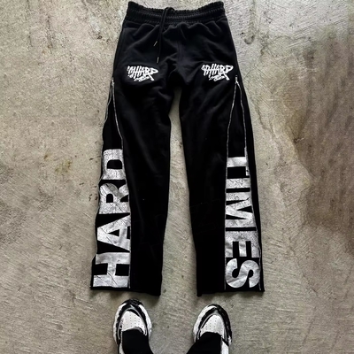 Mua Zip Up Side Cotton Pháp Terry Mens Sweatpants với thắt lưng đàn hồi và khóa khóa online manufacture