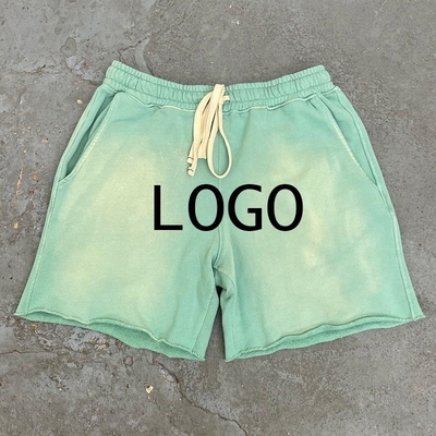 Mua Vintage trang trí Mặt trời mờ tùy chỉnh rửa quần short Terry Pháp 400 gram trọng lượng vải online manufacture