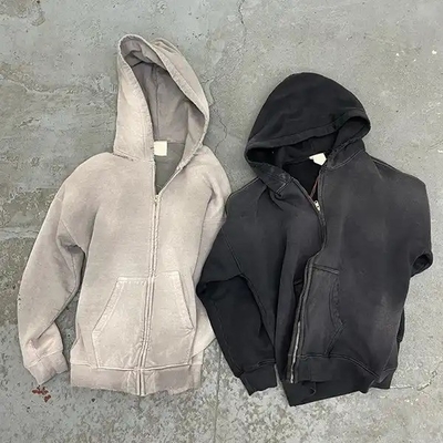Mua Vintage Style Sun Fading Hoodie trong 450 gsm Terry Pháp với Custom Distressed Look online manufacture