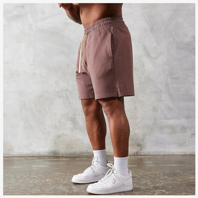 Mua Thể dục thư giãn Vintage Cotton Polyester Pháp Terry Acid Wash Sweat Shorts cho nam giới online manufacture