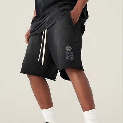 Mua Vải loại Pháp Terry in xe đạp nước axit rửa mồ hôi quần ngắn nam giới Casual Gym Fitness online manufacture