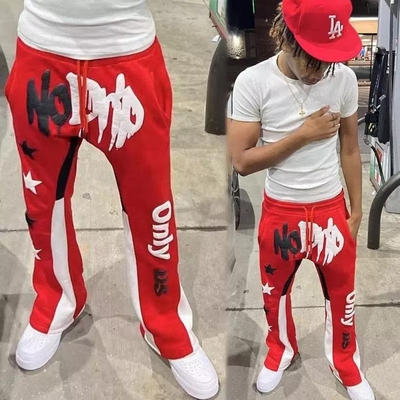 Mua áo thun da đỏ cho nam giới Chạy bộ chống tĩnh Track Sweat Pants Phong cách cổ điển in bông online manufacture