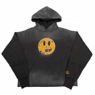 Mua 400gm Cotton Heavyweight Hoodie với Vintage Acid Wash và Customized Stitched Edge online manufacture