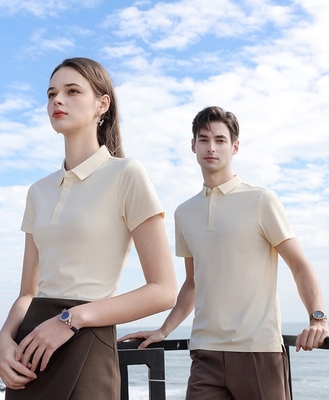 Mua Áo làm việc tay ngắn áo thun cho nam và nữ Logo tùy chỉnh áo polo thêu online manufacture