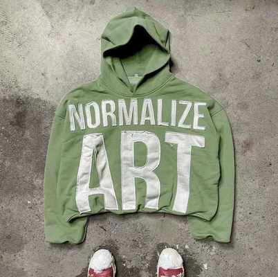 Mua 600 gsm Cotton Acid Wash Hoodies với thêu ứng dụng tùy chỉnh và phát hiện kim online manufacture