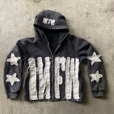 Mua Dệt may tùy chỉnh nam giới nặng 500 gsm Cotton Hoodie đau khổ với lót và áp dụng online manufacture