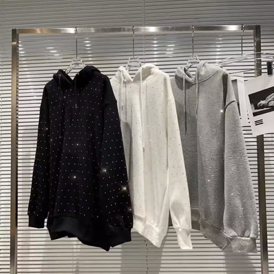 Mua Hoodie phụ nữ với logo tùy chỉnh và in đồ họa bóng mờ trong phong cách mùa xuân mùa thu Y2k online manufacture