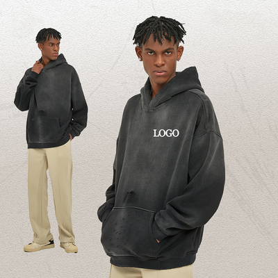Mua Custom Mens 360 Gsm Terry Pháp Hoodie trắng với hỗ trợ thiết kế đồ họa online manufacture
