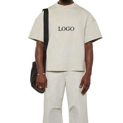 Mua Hip Hop Style 300gm 100% Cotton Đàn ông Custom Drop Shoulder T-Shirt có kích cỡ lớn online manufacture