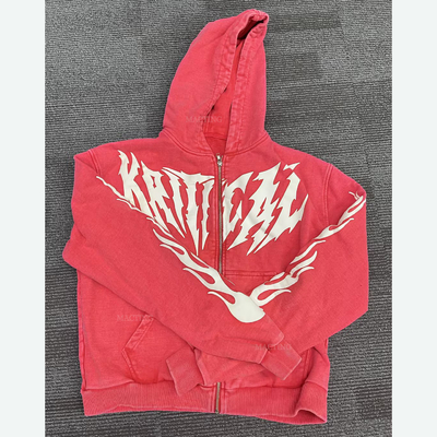 Mua Hoodies tùy chỉnh Linered hoặc tùy chỉnh 100% bông Puff in Streetwear axit rửa Heavyweight Zip Up Hoodies online manufacture