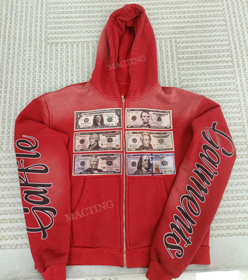 Mua Vintage Acid Wash Hoodie đau khổ cho mùa thu Streetwear trong 500 Gsm Terry Pháp online manufacture