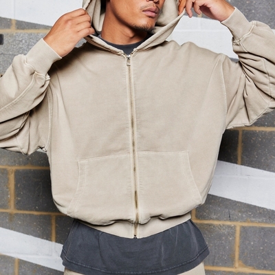 Mua Khám phá kim trang phục đường phố tùy chỉnh Hoodie cắt cho nam giới trong vật liệu bông nặng online manufacture