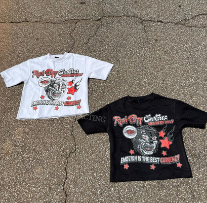 Mua 1000 Custom Cotton Round Neck Hip Hop Graphic T-Shirt Y2k 3d Print Acid Wash Oversized Heavyweight Cut Boxy T-Shirt Người đàn ông online manufacture