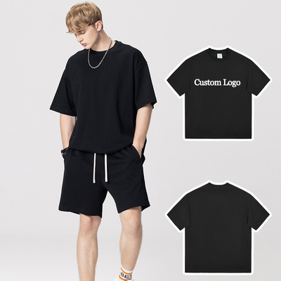 Mua Hỗ trợ 7 ngày Mẫu đơn đặt hàng Thời gian dẫn Custom Logo Streetwear Unisex T-shirt lớn online manufacture