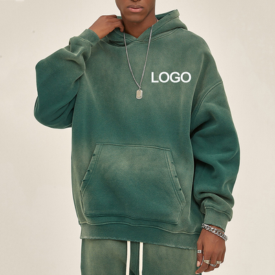 Mua Vintage rửa và mờ Hoodie đàn ông lớn với tùy chỉnh 2023 Spray Process nhuộm online manufacture