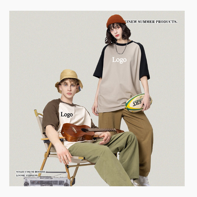 Mua + Size Solid Color Ringer T-shirt MACTING Custom 100% Cotton cho cuộc sống hằng ngày online manufacture