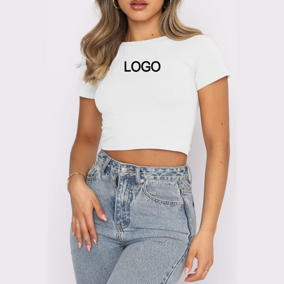 Mua 2023 Summer Baby Tee Y2k Crop Tops Tee Shirt Sexy Thin Blank Shirt Cho Người Nữ Kích thước M online manufacture
