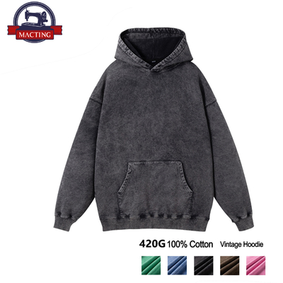 Mua Ác acid giặt vintage áo khoác hoodie đàn ông tay áo khoác thường xuyên vải dệt online manufacture