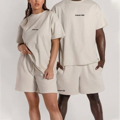 Mua Knitted Custom Logo Printing T-Shirt với kích thước lớn cho các cặp vợ chồng trong phong cách bình thường và Unisex online manufacture