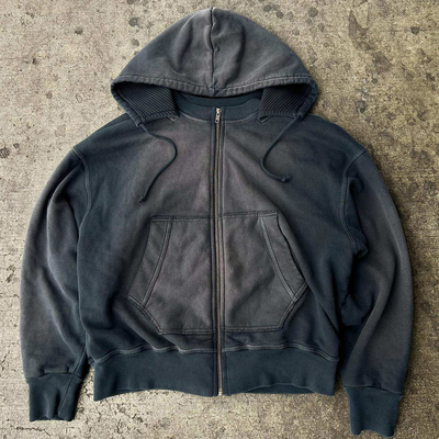Mua Phong cách cổ điển in Hoodies Unisex Vải trắng hạng nặng Pháp Terry Zip Up Hoodie online manufacture
