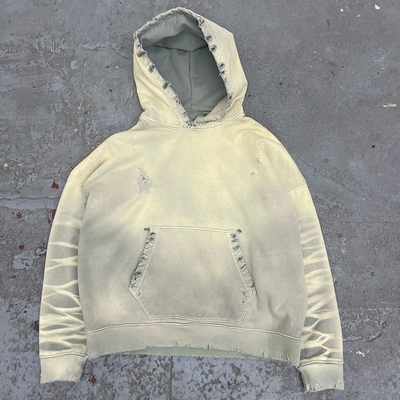 Mua Đồ mặc nam giới Hoodie trắng với trọng lượng nặng 400 gsm 500 gsm 600 gsm vải online manufacture