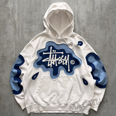 Mua Áo unisex tùy chỉnh áo len 100% bông lớn Baggy Boxy cắt đứt Patch Patches Hoodie online manufacture
