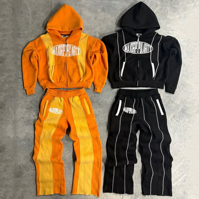 Mua Áo thốt được chặn màu sắc tùy chỉnh Hoodie và quần thốt đặt quần thể dục nặng cho nam giới Phụ nữ online manufacture