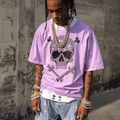 Đàn ông cắt gót thô cắt lớn áo sơ mi phụ nữ giảm vai hộp cắt đàn ông giới tính