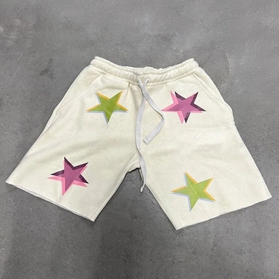 Nhãn hiệu tùy chỉnh Đàn ông Shorts đổ mồ hôi Khủng hoảng cắt thô Hem Edge Shorts cho thể thao