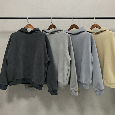 áo phông trùm nón tùy chỉnh cho bé trai hạng nhẹ hạng nặng Hoodie Ác rửa đen Mùa xuân