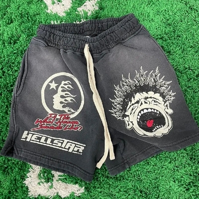 Vintage Sun Fadeed Acid Wash Custom French Terry Sweat Shorts with Drawstring Closure (Thiết kế quần short Terry Pháp với dây kéo)