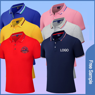 Vải đan tùy chỉnh thiết kế mới nhất áo Polo golf trắng đơn giản cho bé trai và bé gái