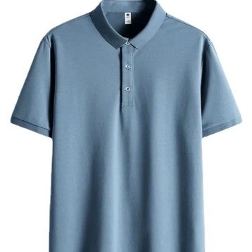 Áo thun tay ngắn cho nam giới Sắt nhanh Lapel Màu cứng Áo Polo Đặt nhãn tùy chỉnh