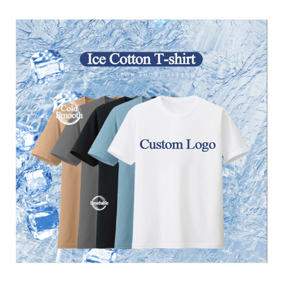 Cool Feeling Áo thun gạch băng hai mặt cho phụ nữ Đàn ông 6xl 5xl áo thun trắng