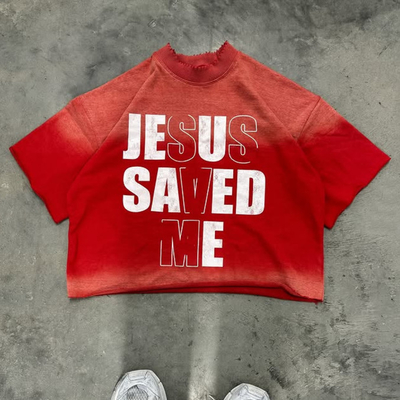 Streetwear T-shirt lớn Custom Acid rửa áo thun cổ điển áo thun bông nặng hộp cắt cắt cho nam giới