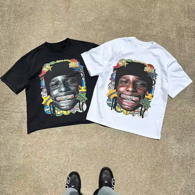 Custom Unisex Oversized Fit Thick Heavy Cotton T-Shirt in màn hình nam giới Box Dtg Print Graphic T-Shirt