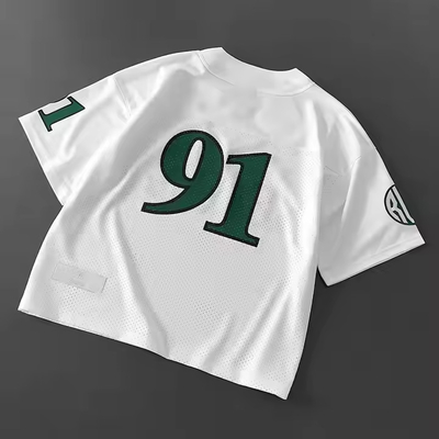 Custom 2025 Classic Retro Jerery Bóng đá V-Neck Satin Polyester Mesh áo thun bóng đá chất lượng cao áo thun bóng đá cho nam giới