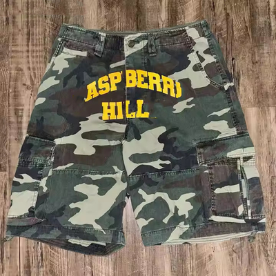 Custom New Design Mùa hè Vintage Multi-Pockets Baggy Double Waist Acid Wash Streetwear Áo lót người đàn ông